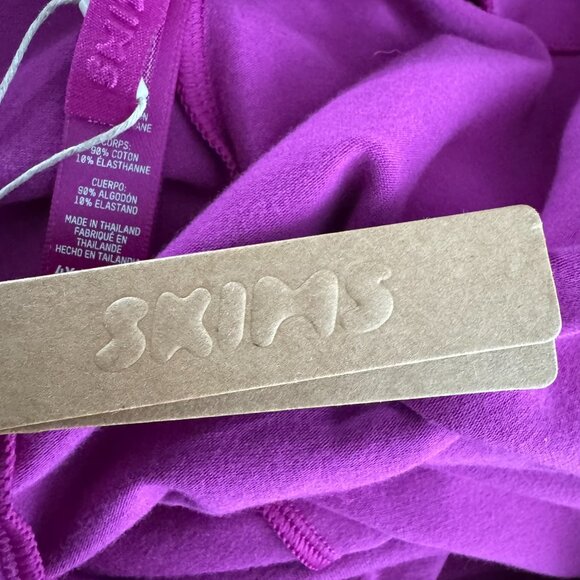 Skims Cotton Blend Jersey Foldover Pants 4X Lollipop Magenta NWT PT-2545 - Picture 8 of 11